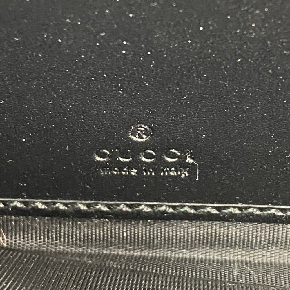 Gucci GG Supreme Long Wallet 496342 Black Women's - Picture 4 of 9